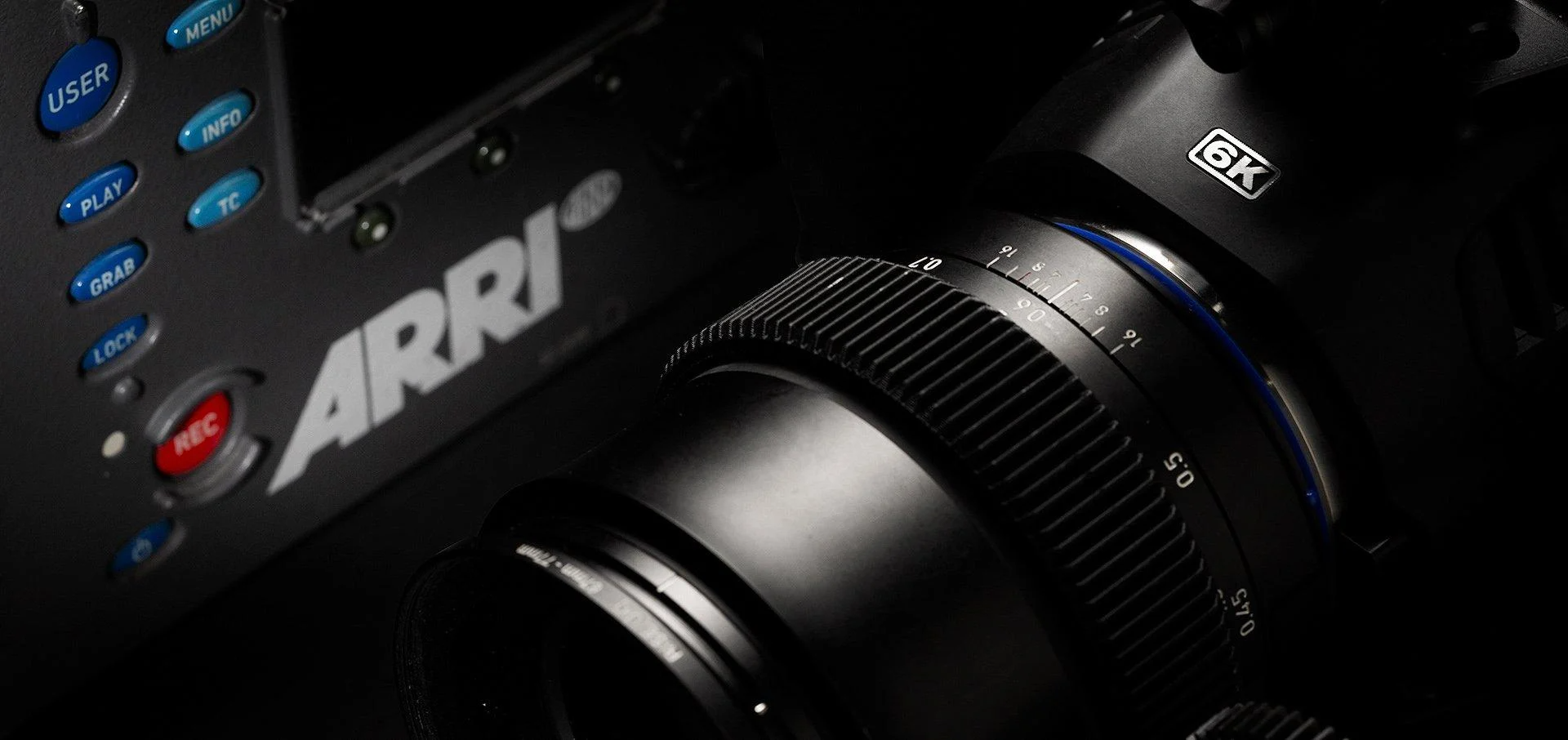 Professional cinema camera and lens
